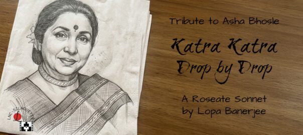 Asha Bhosle tribute poem roseate sonnet