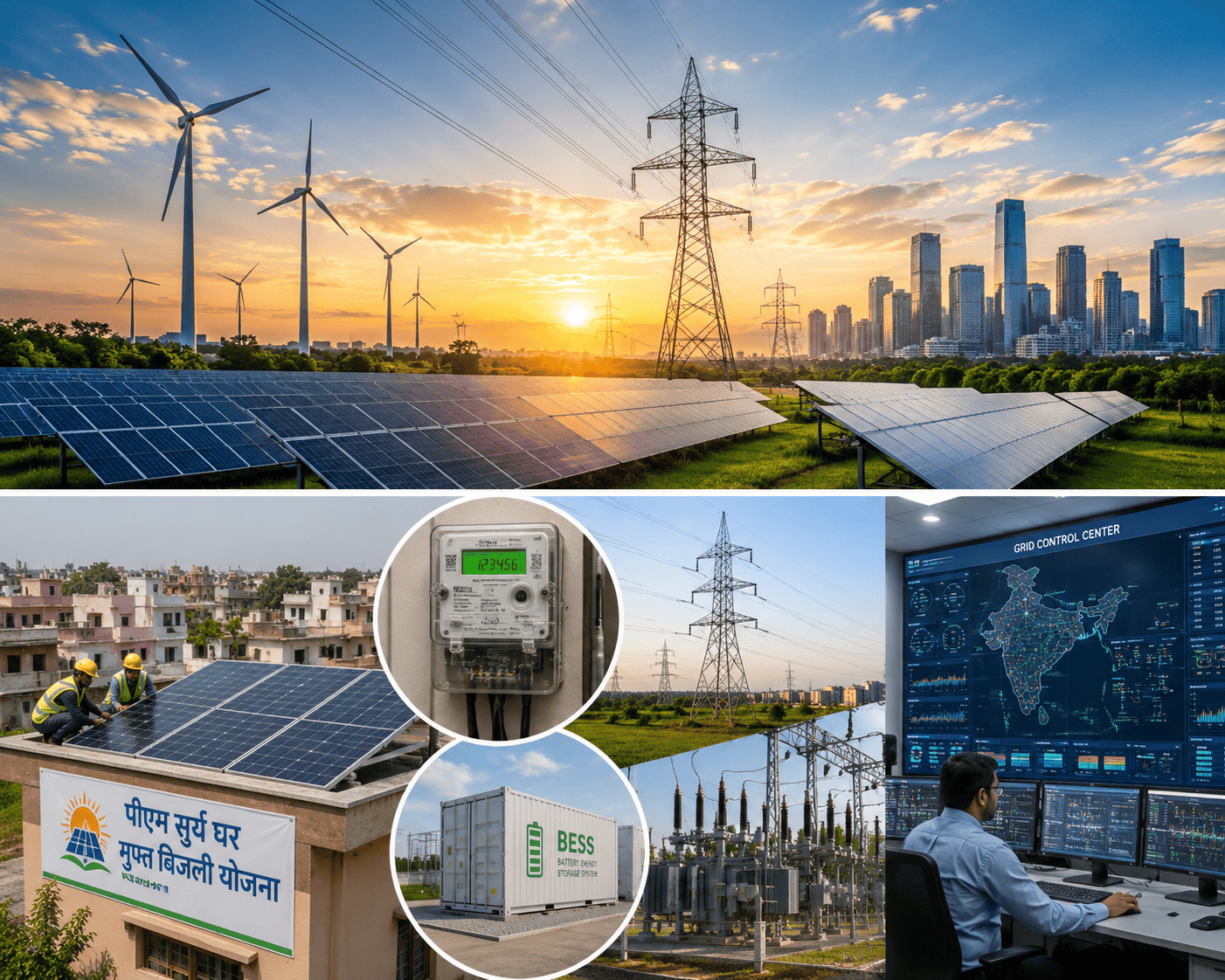 India's power sector embracing sustainability with renewable energy and smart grid infrastructure